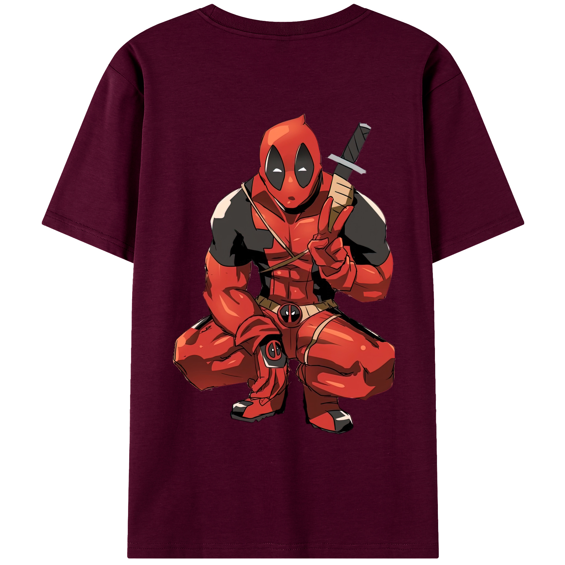 （画像用） Deadpool デッドプール レディース半袖Tシャツ(バックプリント)